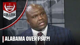 Booger McFarland UPSET with Alabama over FSU in the CFP  CFP Selection Show [upl. by Ahsienaj]