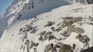 Speedriding Pro Armin Senoner winning run at Freeridehero 2013 in Solda Italy  GoPro HD 3 black [upl. by Navert]