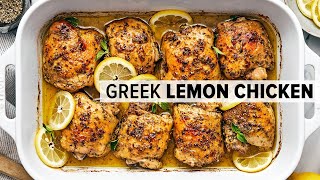 GREEK LEMON CHICKEN is a mustmake super easy dinner recipe [upl. by Anihpesoj]