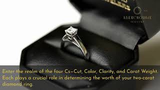 How Much is a 2 Carat Diamond Ring  By Abercrombie Jewelry [upl. by Sikras523]