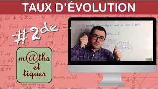 Déterminer un taux dévolution  Seconde [upl. by Annie]