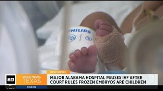 Major Alabama hospital pauses IVF after court rules frozen embryos are children [upl. by Halverson]