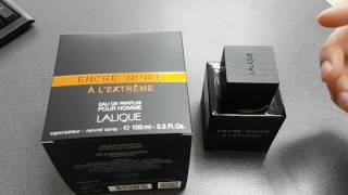 Lalique Encre Noire A LExtreme  Natura intro sticlaReview Lb Romana [upl. by Lamb168]