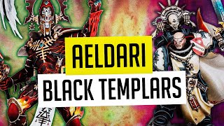 Aeldari Vs Black Templars Warhammer 40000 V10 ⚔ [upl. by Fontes]