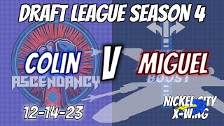 Draft League S4 CONFERENCE COLIN v MIGUEL [upl. by Siravaj]