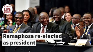 Ramaphosa reelected as president [upl. by Esihcoc9]