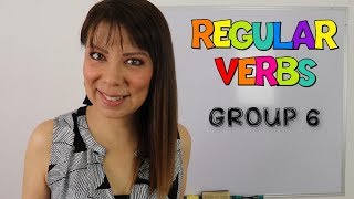 LISTA DE VERBOS REGULARES EN INGLES  GRUPO 6  PRONUNCIACION ED EN INGLES  VERBOS REGULARES [upl. by Yate]