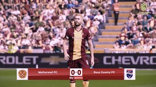 Motherwell v Ross County Highlights  Scottish Premiership 202425 [upl. by Kellen]