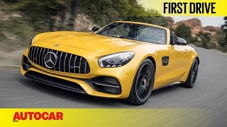 MercedesAMG GT C Roadster  First Drive  Autocar India [upl. by Sorilda32]