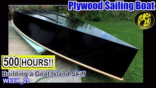 Building a Goat Island Skiff  WEEK25  Homemade plywood sailing boat  Plywood boat building [upl. by Grevera537]