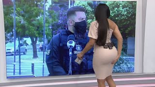 JORNALISTA MOSTRA MUITO MAIS MUITO INTERESSE EM POLICIAL AO VIVO [upl. by Leruj588]