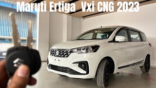 Maruti Ertiga Vxi CNG 2023❤️New Ertiga CNG BS6 Latest Onroad Price amp All Features ertigacng [upl. by Connelly]