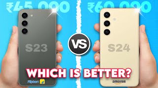 Samsung S24 vs S23  Which is a better Phone ₹45000 vs ₹60000 🔥 [upl. by Sirah]