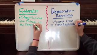 Federalists Vs Democratic Republicans [upl. by Gabor]