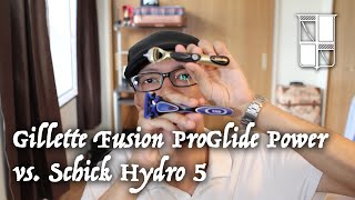 Gillette Fusion ProGlide Power vs Schick Hydro 5 2016 Edition [upl. by Dnomal842]