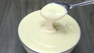 No Oil Raw Eggless Mayonnaise  কাঁচা ডিম আর তেল ছাড়াই মাত্র ২ টি উপাদানে বানিয়ে ফেলুন মেয়োনিজ [upl. by Luttrell]