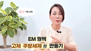 초간단 EM 고체 주방세제 만들기 추천 투베이스 [upl. by Jana]