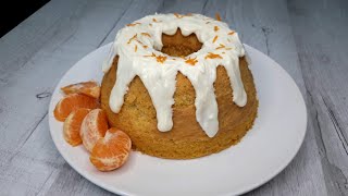 Sólo Necesitas 2 mandarinas para hacer está deliciosa Torta Húmeda de Mandarina🍊🧡 [upl. by Armanda]