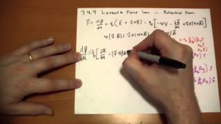 744 Lorentz Force Law in Potential Form [upl. by Beshore]