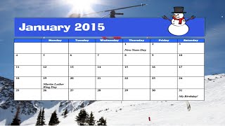 How to make a calendar in Microsoft Word [upl. by Assilaj494]