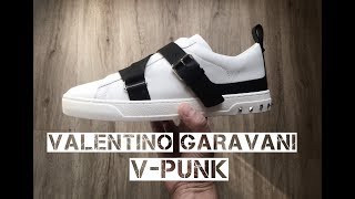 VALENTINO Garavani VPunk white  UNBOXING amp ON FEET  luxury shoes  FW 17  HD [upl. by Orran710]