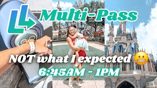 My REALISTIC Experience Using Lightning Lane MultiPass on LAUNCH DAY at Magic Kingdom [upl. by Nylarad]