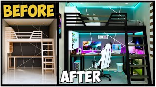 The Ultimate Gaming Loft Bed for a Small Room [upl. by Petulia]