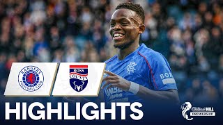 Rangers 60 Ross County  Matondo Shines As Rangers Dismantle County  William Hill Premiership [upl. by Nnayram]