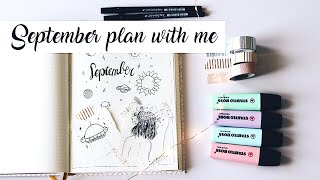 SEPTEMBER PLAN WITH ME  BULLET JOURNAL SETUP 2 [upl. by Hartzke831]