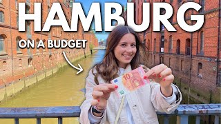 Germanys Most Beautiful City Hamburg 10€ Sightseeing Challenge [upl. by Retrac]