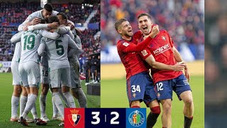 Osasuna vs Getafe 32 highlights 2024 La liga [upl. by Nawaj]