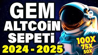 Boğada Milyoner Edecek Gem Coin Fırsatları  Altcoin Sepeti 2024  100x Kripto Para Tavsiyeleri [upl. by Auoh]