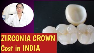 Zirconia Crown  Zirconia crown cost in India [upl. by Mindi]