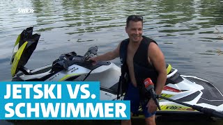 Jetski Poser gefährden Badegäste im Strandbad Mannheim [upl. by Cocks]