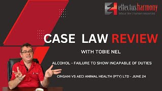 CASE LAW REVIEW Alcohol  Failure to show Incapable of Duties [upl. by Anaira41]