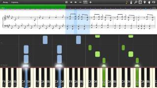 Underworld  Calibans Dream London 2012 Olympics  Piano tutorial and cover Sheets  MIDI [upl. by Annaujat305]