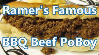 Ramers AG Grocerys recipe for BBQ Beef amp Smoked Sausage PoBoy [upl. by Aicel897]