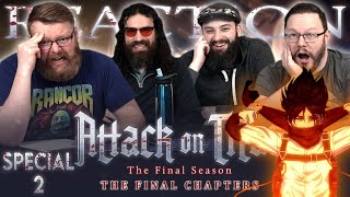 Attack on Titan  The Final Chapters  Special 2 FINALE REACTION [upl. by Tillford]