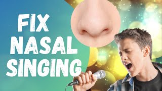 No more nasal singing How to stop singing through your nose [upl. by Annahvas]