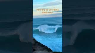 Giant waves at Praia do Norte Nazaré em Portugal 🇵🇹 [upl. by Relyat586]