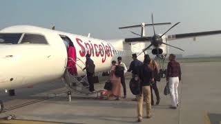 Flying Experience  Bombardier Q400  Spicejet  ChandigarhJammu  Economy Class [upl. by Billie]