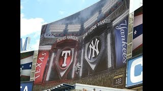 New York Yankees vs Texas Rangers Starting Lineups 6252017 [upl. by Grobe]