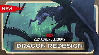 New DampD Dragon Redesigns  2024 Core Rulebooks  DampD [upl. by Nydia]