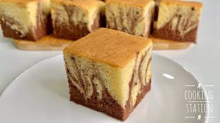 Chocolate Orange Marble Sponge Cake Simple and Delicious recipe [upl. by Sokem]