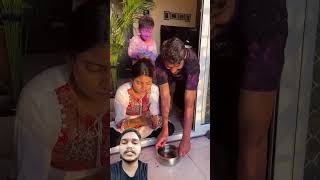 Happy holi comedy 🎨shorts viralvideo trending trendingshorts comedy funny reaction [upl. by Haleeuqa]