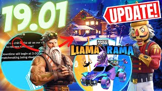 Fortnite UPDATE 1901 Patch Notes Winterfest Update LlamaRama Free Rewards  MORE [upl. by Donegan]