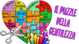 💜🧩 IL PUZZLE della GENTILEZZA con le PAROLE GENTILI  Giornate Nazionali dei Giochi della Gentilezza [upl. by Livvyy]