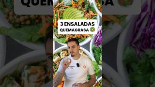 3 ENSALADAS para BAJAR de PESO y QUEMAR GRASA🥗📉 Rápido preparar [upl. by Primaveria]