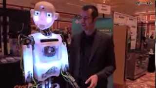 CES 2014 IEEE Robothespian Humanoid Roboter [upl. by Newsom972]