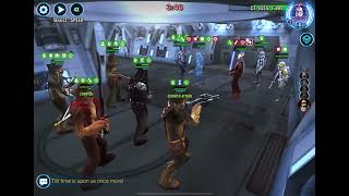 SWGOH Squad Arena Wookiee vs Shaak Ti Lead [upl. by Ardnuassac264]